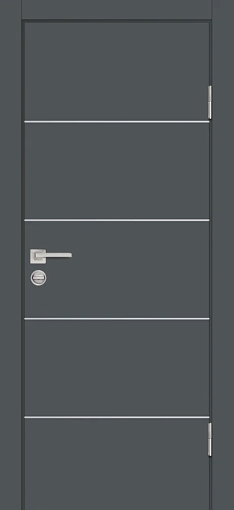 Межкомнатная дверь П-12 Графит матовый