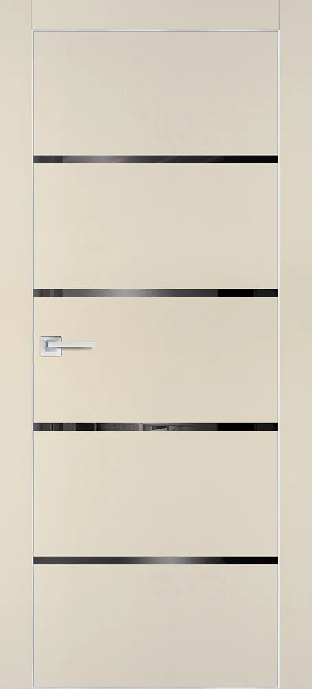 Межкомнатная дверь ПХ-17  AL кромка с 4-х ст. Бежевый матовый